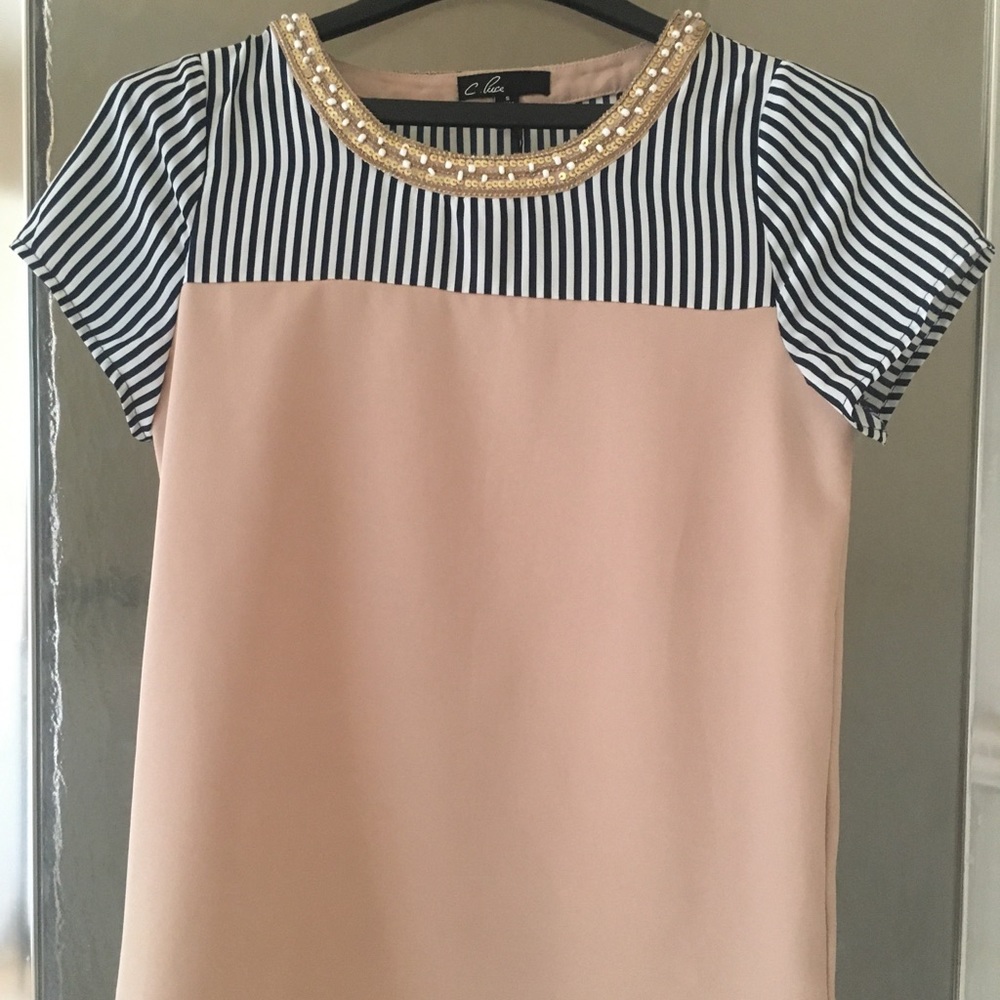 Anthropologie - C. Luce Bead Embellished Blouse